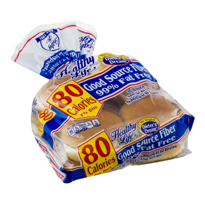 Healthy Life White Sandwich Buns - 8 CT