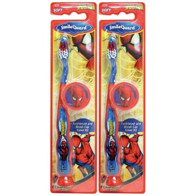 Dr. Fresh Spiderman Barrel Toothbrush Suction Bottom - 3D Sticker - Cap