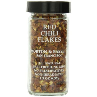Morton & Bassett Red Chili Flakes, 1.3-Ounce Jars (Pack of 3)
