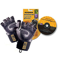 GoFit Diamond-Tac Weightlifting Glove with Wrist Wrap Black medium