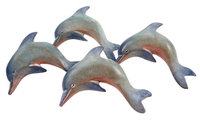 Ti Metal Design Nautical Ocean Marine Dolphin Napkin Rings Set of 4