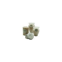SANDALWOOD & PATCHOULI ESSENTIAL BLEND ONE 4x3 inch MEDIUM FROSTED GLASS VASE ESSENTIAL BLENDS CANDLE. BURNS APPROX. 40 HRS. unisex