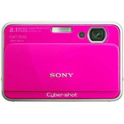Sony Cyber-Shot Digital Camera 8.1MP 3x Opt 4GB Internal Memory Pink DSC-T2 DSC-T2/P