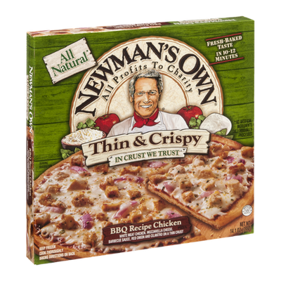Newman's Own All Natural Thin & Crispy BBQ Recipe Chicken Pizza