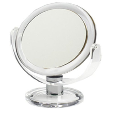 Swissco Vanity Mirror 7 Inch, Clear Frame, 1X/3X, 16-Ounce
