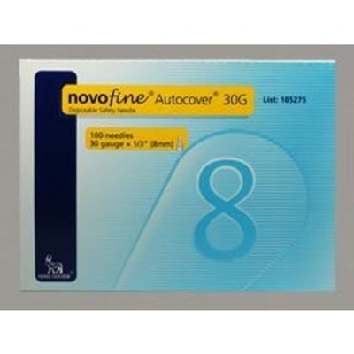 Novofine Rx Novofine 30 Insulin Pen Needle Autocover Disposable 1/3 Inch - Box of 100