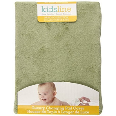 Kidsline Kids Line Luxury Contour Changing Pad Cover, Sage