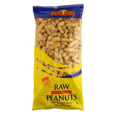 Sunland Raw Valencia Peanuts In-Shell, 16-Ounce Bags (Pack of 24)