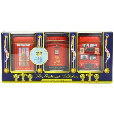Ahmad Tea Britannia Collection, Loose Tea, Three Variety Flavors, 3 Count Box of 0.88 Ounce Tin