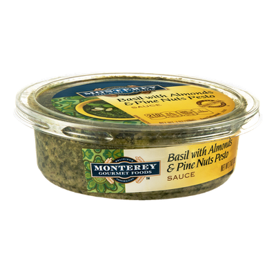 Monterey Gourmet Foods Sauce Basil with Almonds & Pine Nuts Pesto