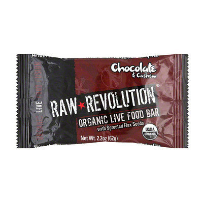 Raw Revolution Organic Live Chocolate & Cashew Food Bars