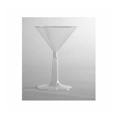WNA Comet (96 per Carton) 6 oz Comet Plastic Martini Glass in Clear