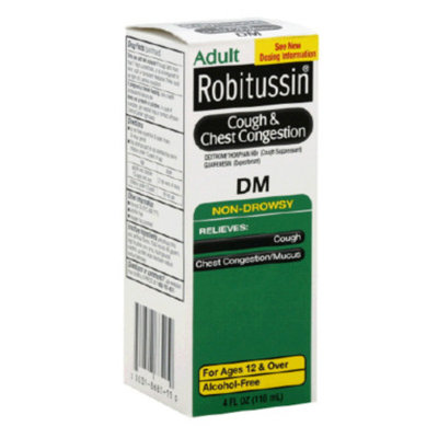 Robitussin DM Cough & Chest Congestion - Non-Drowsy, 4 oz
