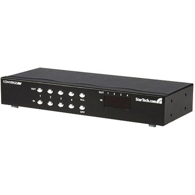 StarTech.com ST424MX 4x4 VGA Matrix Video Switch Splitter with Audio