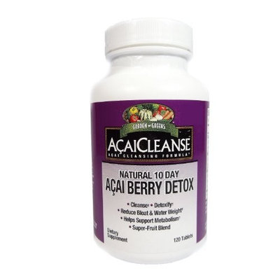 Garden Greens AcaiCleanse Natural 10 Day Acai Berry Detox, 120 Tablets