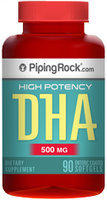 Piping Rock DHA 500mg Enteric Coated 90 Softgels