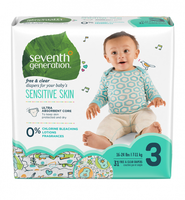 Seventh Generation Free & Clear Size 3 Baby Diapers