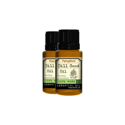 Piping Rock Dill 100% Pure Essential Oil 2 Bottles x 1/2 oz (15 ml) Pure Oil Therapeutic Grade