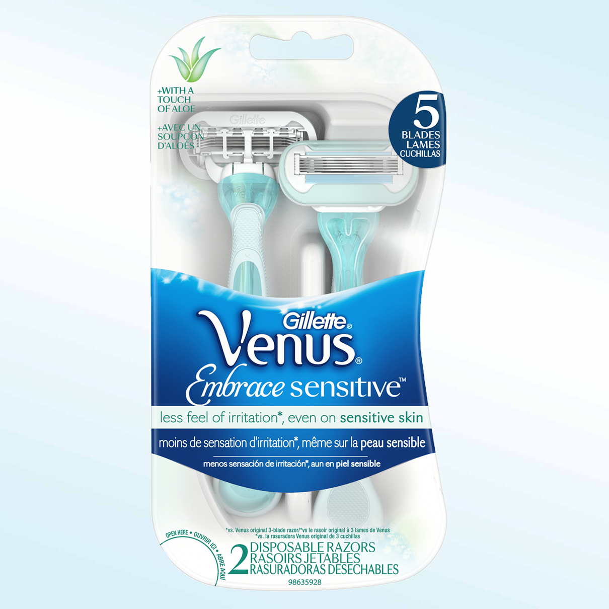 Gillette Venus Embrace Sensitive⢠Disposable Razor
