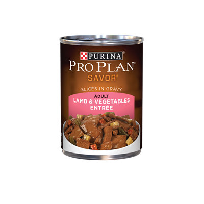 PRO PLAN® SAVOR® ADULT Lamb & Vegetables Entree Slices In Gravy
