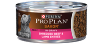 PRO PLAN® SAVOR® ADULT Shredded Beef & Lamb Entree In Gravy