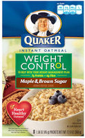 Quaker® Weight Control Instant Oatmeal Variety