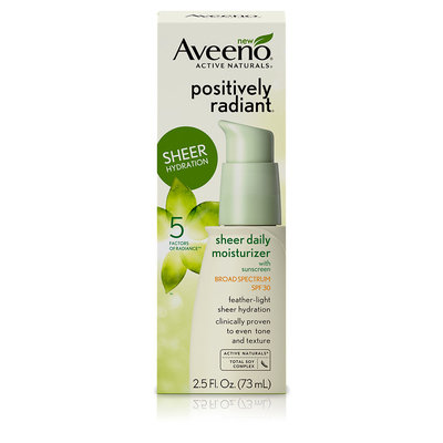 Aveeno Active Naturals Positively Radiant Sheer Hydration SPF 30