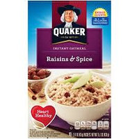 Quaker® Instant Oatmeal Raisins And Spice