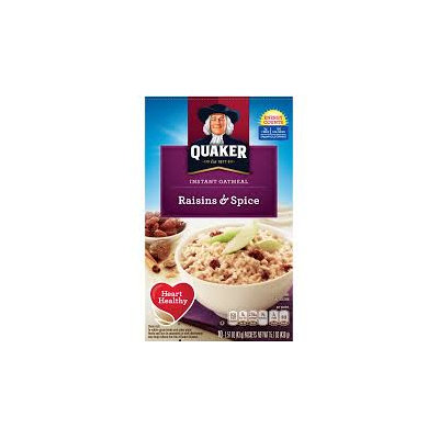 Quaker® Instant Oatmeal Raisins And Spice