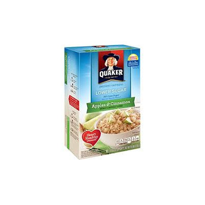 Quaker® Lower Sugar Instant Oatmeal Apples And Cinnamon