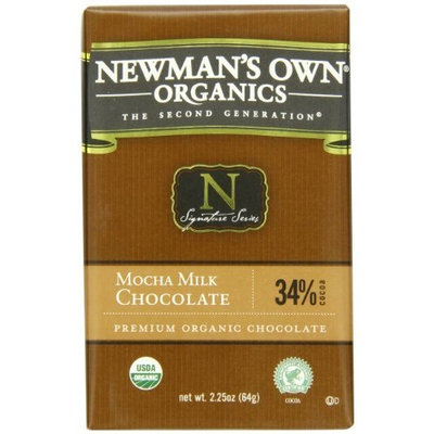 Newman's Own Organic Premium Chocolate Bar Mocha Milk 34% Cocoa