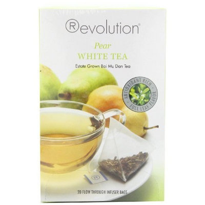 Revolution Tea White Pear Tea, 20-Count Tea Bags (Pack of 6)
