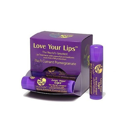 MyChelle Love Your Lips, Black Currant Pomegranate, 0.5 Ounce Tube