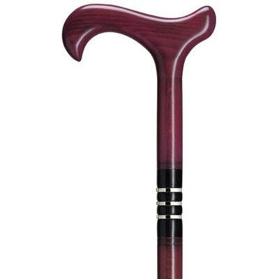 Harvy Unisex Derby Cane Aubergine Maple -Affordable Gift! Item #DHAR-9782600