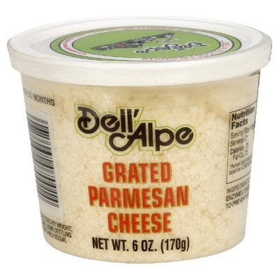 Dell' Alpe Grated Dried Parmesan Cheese, 6-Ounce (Pack of 6)