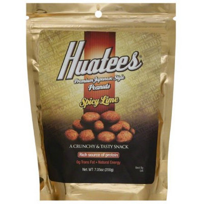 Huatees Spicy Lime Peanuts, 7.05 oz, (Pack of 6)