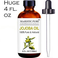 Majestic Pure Jojoba Oil for Hair and Skin, 4 fl. oz.