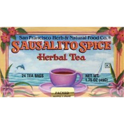San Francisco Herb Natural Food Co. SAN FRANCISCO HERB & TEAS Sausalito Spice Herbal Tea 24 BAG