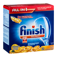 Finish Gelpacs Automatic Dishwasher Detergent - 32 CT