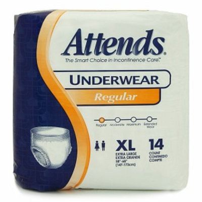 Attends Regular Absorbency Underwear - Extra Large 58in - 68in