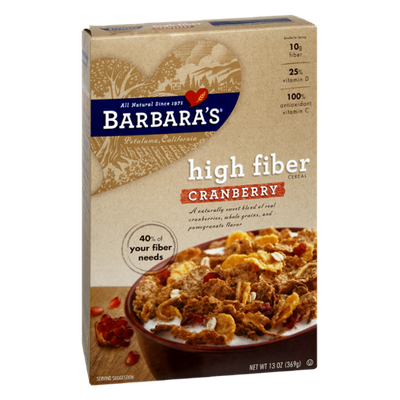 Barbara's High Fiber Cranberry Cereal