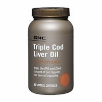 GNC Triple Cod Liver Oil, Softgel Capsules, 90 ea