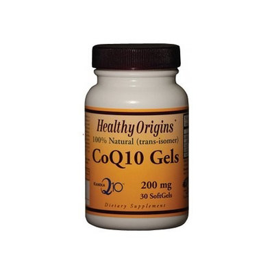 Healthy Origins 100% Natural Trans-Isomer Kaneka CoQ10 30 Softgels
