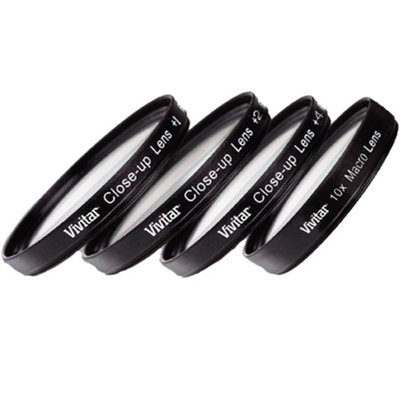 Vivitar Series 1 +1 +2 +4 +10 Close-Up Macro Filter Set with Pouch (62mm)