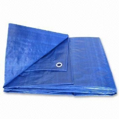 Haolam 12X25 Blue Tarp Tarpaulin Canopy Tent, Boat. RV or Pool Cover