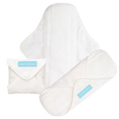 Charlie Banana Reusable Feminine Pads Super White, White 889288