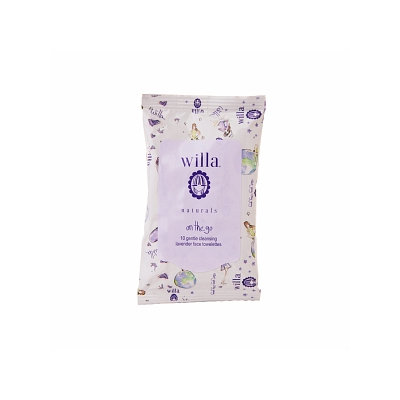 Willa On the Go Facial Cleansing Wipes 10 Count
