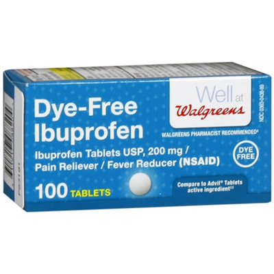 Walgreens Ibuprofen Tablets Color Free and Dye Free