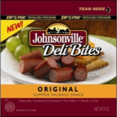 Johnsonville, Deli Bites, Original Summer Sausage, 8oz Bag (Pack of 4)