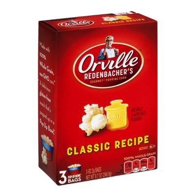 Orville Redenbacher's Gourmet Popping Corn Bags Classic Recipe